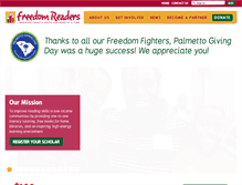 Tablet Screenshot of freedomreaders.org